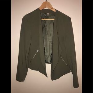 H&M Open Front Olive Blazer